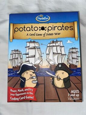 Think! Potato Pirates Card Game - Blue and Tan Artwork